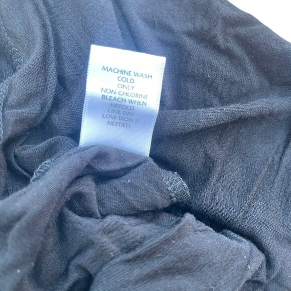 Roz & Ali Black and White Flowy Sheer Blouse 3X - Picture 3 of 10